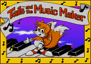 Tails And The Music Maker Title Screen